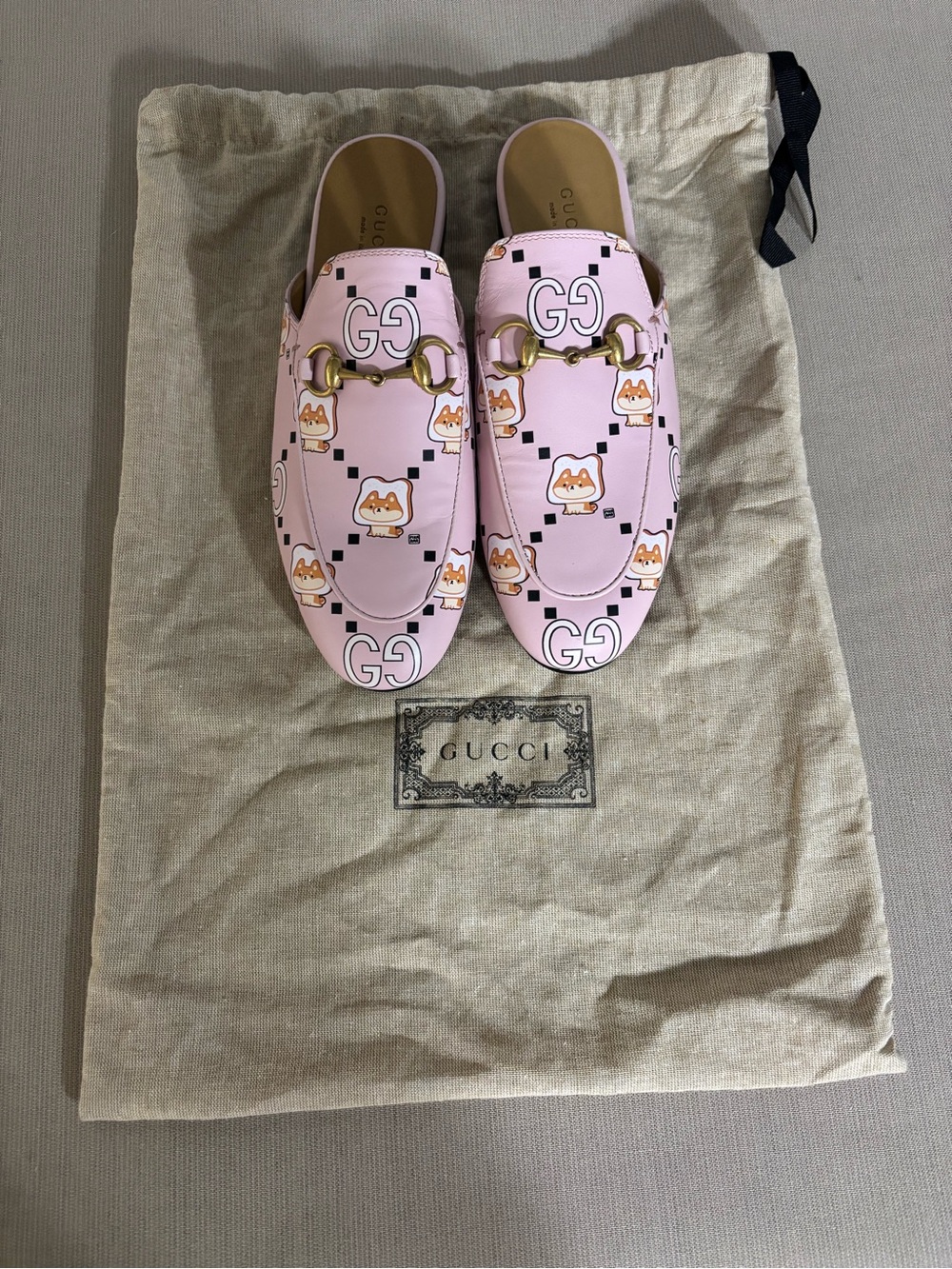 Gucci x Pikarar Kawaii Princetown Mule | Pink Leather | Size 6 | Retail $950 - Picture 10 of 10